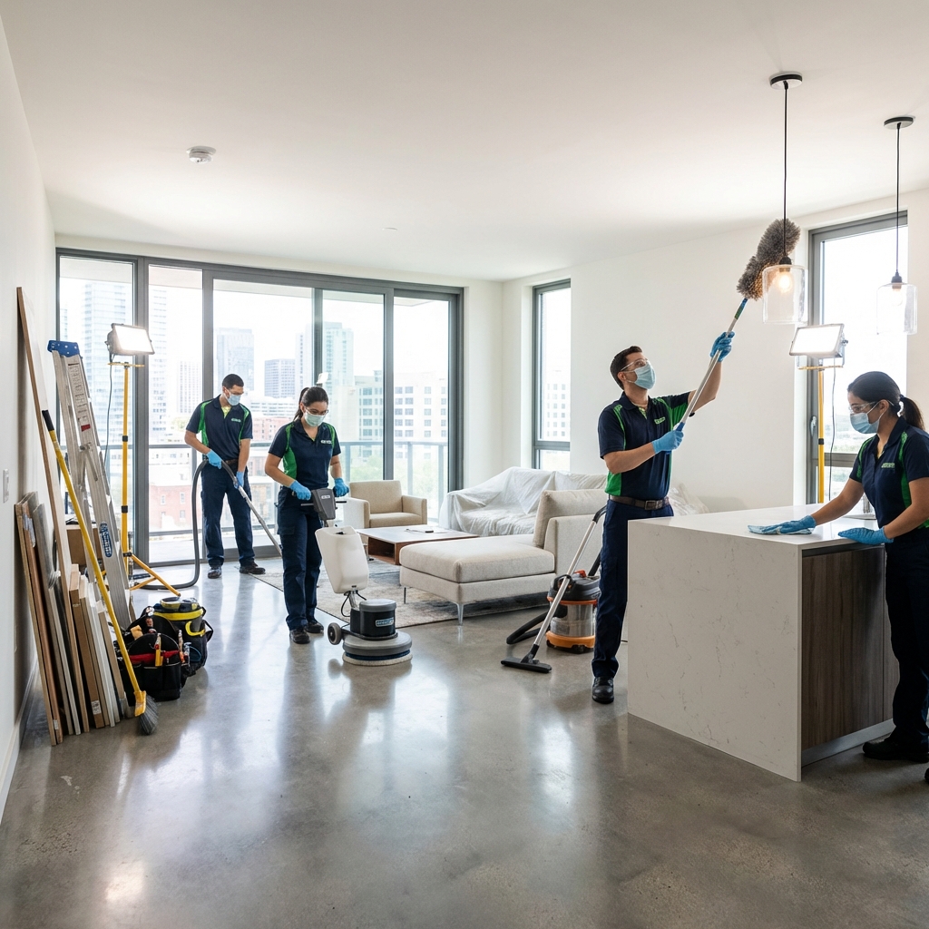 Ambiente limpo e organizado pós-obra